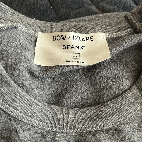 Bow & Drape 2x XXL sweatshirt warm weather winter cozy Spanx 2XL - Picture 4 of 6